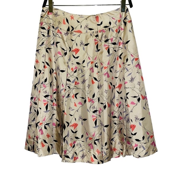 Nipon Boutique Dresses & Skirts - Albert Nipon Boutique 100% Silk Multicolored Printed Pleated Skirt Size 6